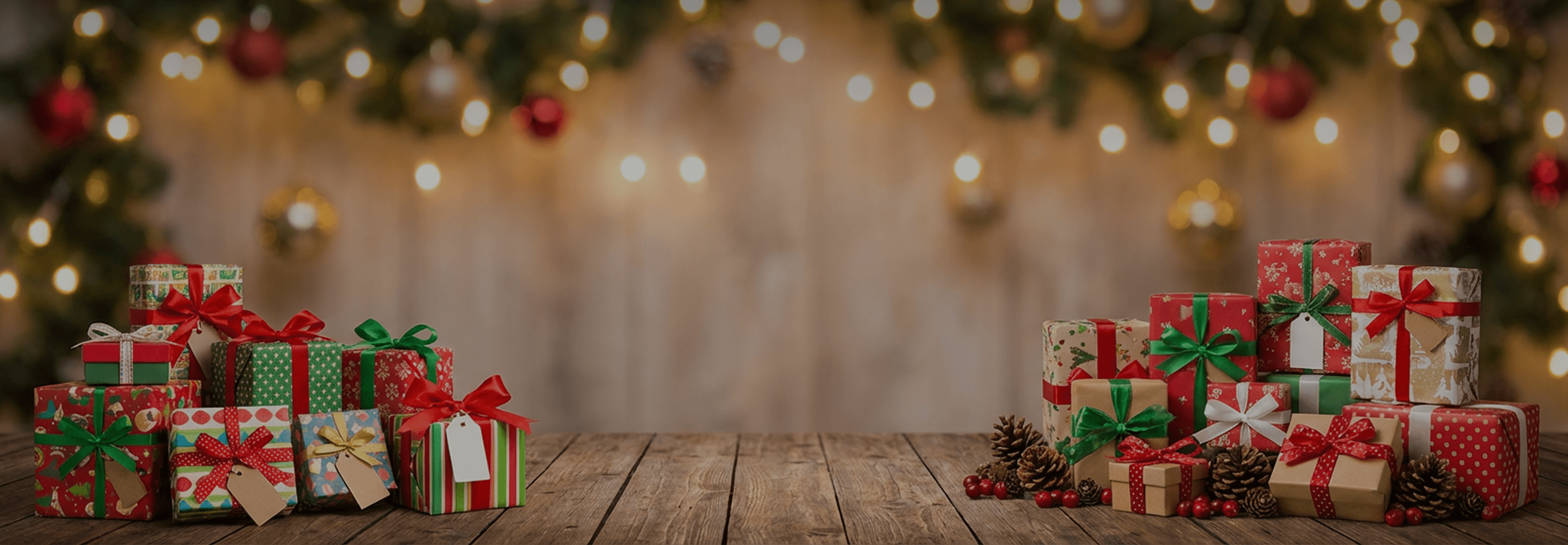 Christmas themed leaderboard background