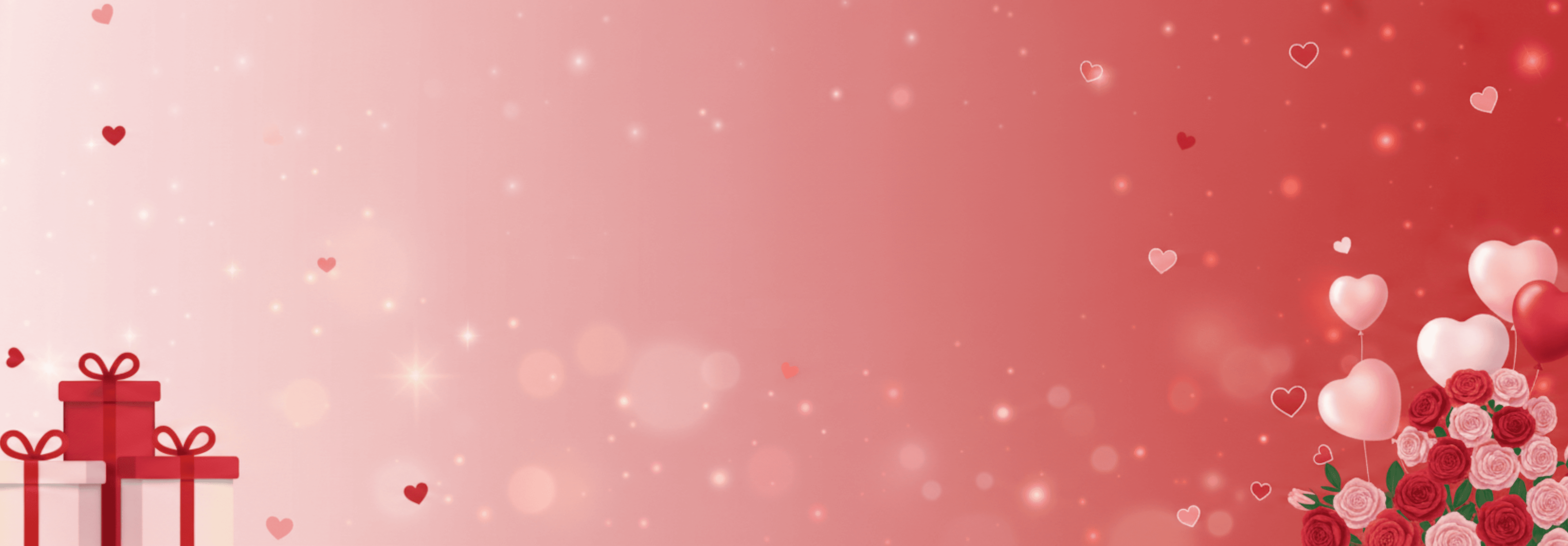 Valentine's Day themed leaderboard background