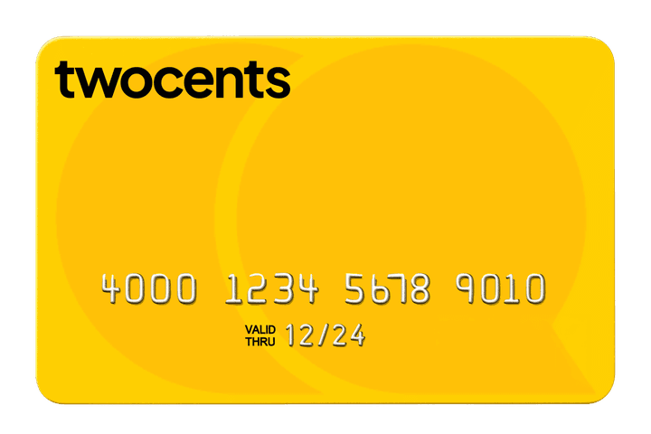 Twocents prepaid Mastercard